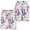 Hibiscus Print Mens Shorts