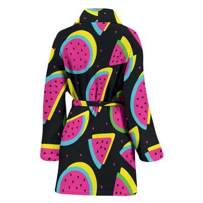 Watermelon Pattern Print Design WM07 Women Bathrobe