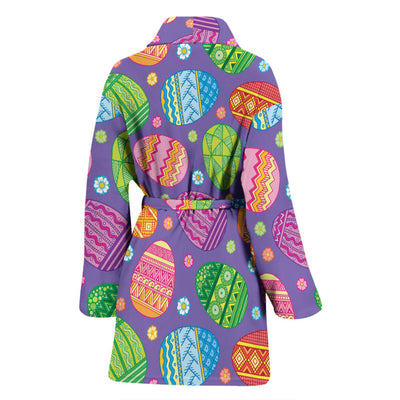 Easter Eggs Pattern Print Design RB010 Women Bathrobe