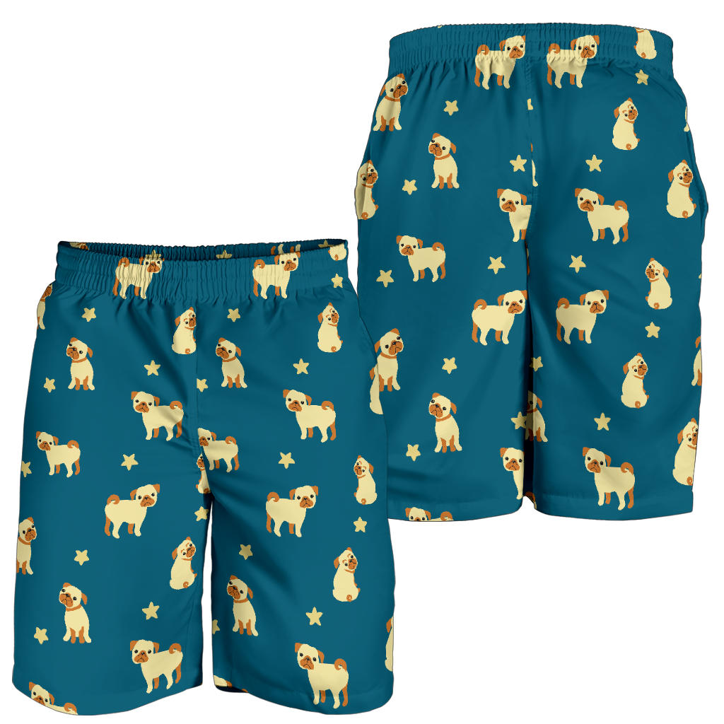 Pug Pattern Print Design A06 Mens Shorts