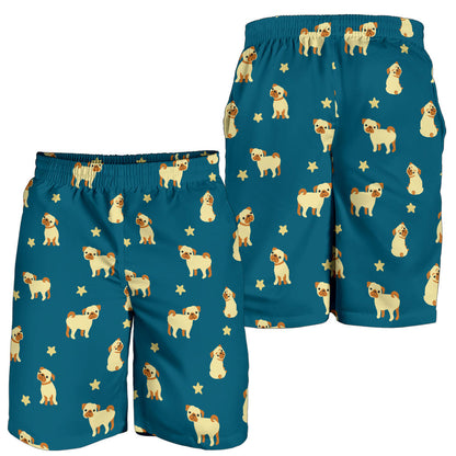 Pug Pattern Print Design A06 Mens Shorts