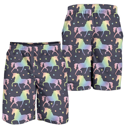 Rainbow Pattern Print Design A05 Mens Shorts