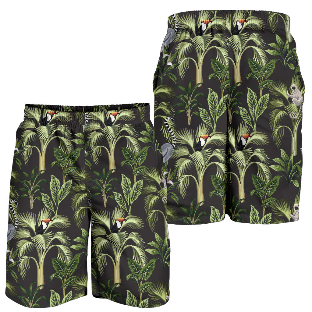 Rainforest Pattern Print Design RF05 Mens Shorts