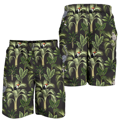Rainforest Pattern Print Design RF05 Mens Shorts