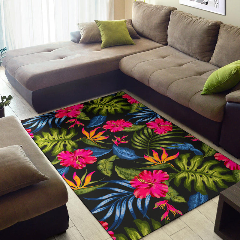 Bird Of Paradise Pattern Print Design BOP014 Area Rugs