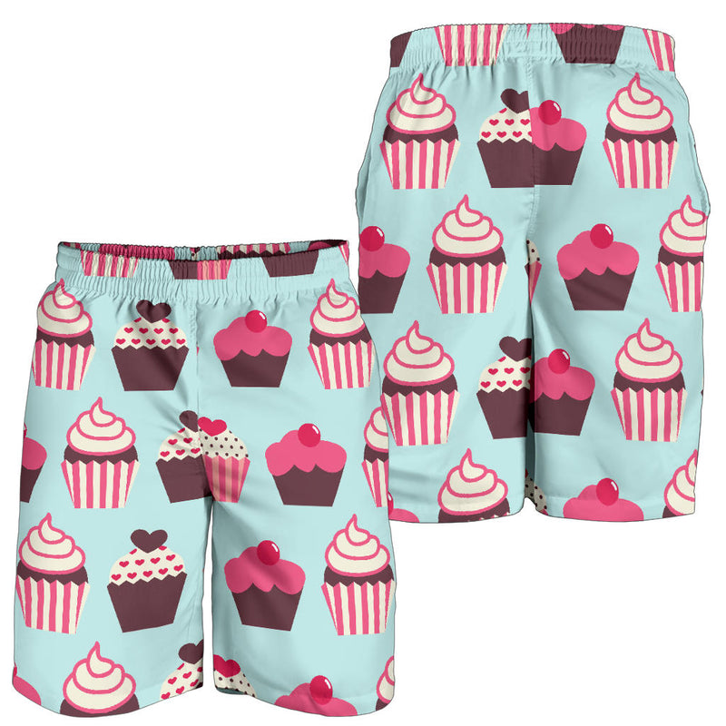 CupCake Print Pattern Mens Shorts