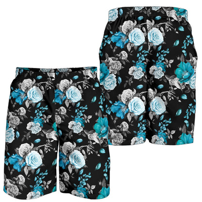 Rose Pattern Print Design A02 Mens Shorts