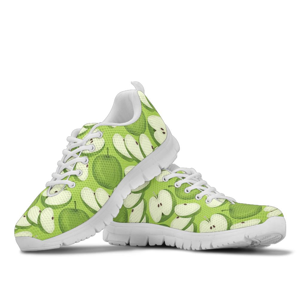 Apple Pattern Print Design AP010 Sneakers White Bottom Shoes