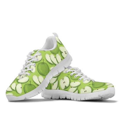 Apple Pattern Print Design AP010 Sneakers White Bottom Shoes