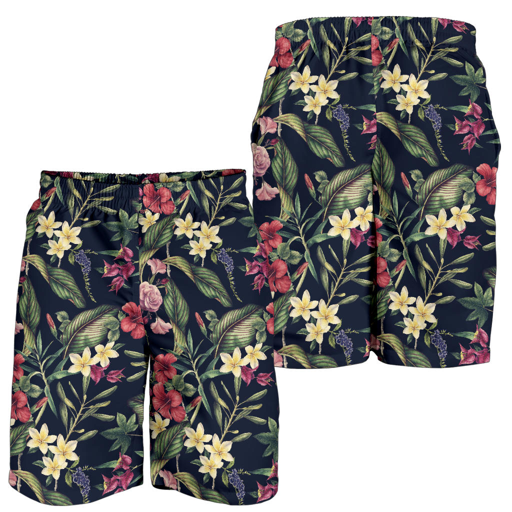 Tropical Flower Pattern Mens Shorts