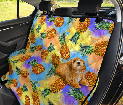 Pineapple Pattern Print Design PP09 Rear Dog  Seat Cover