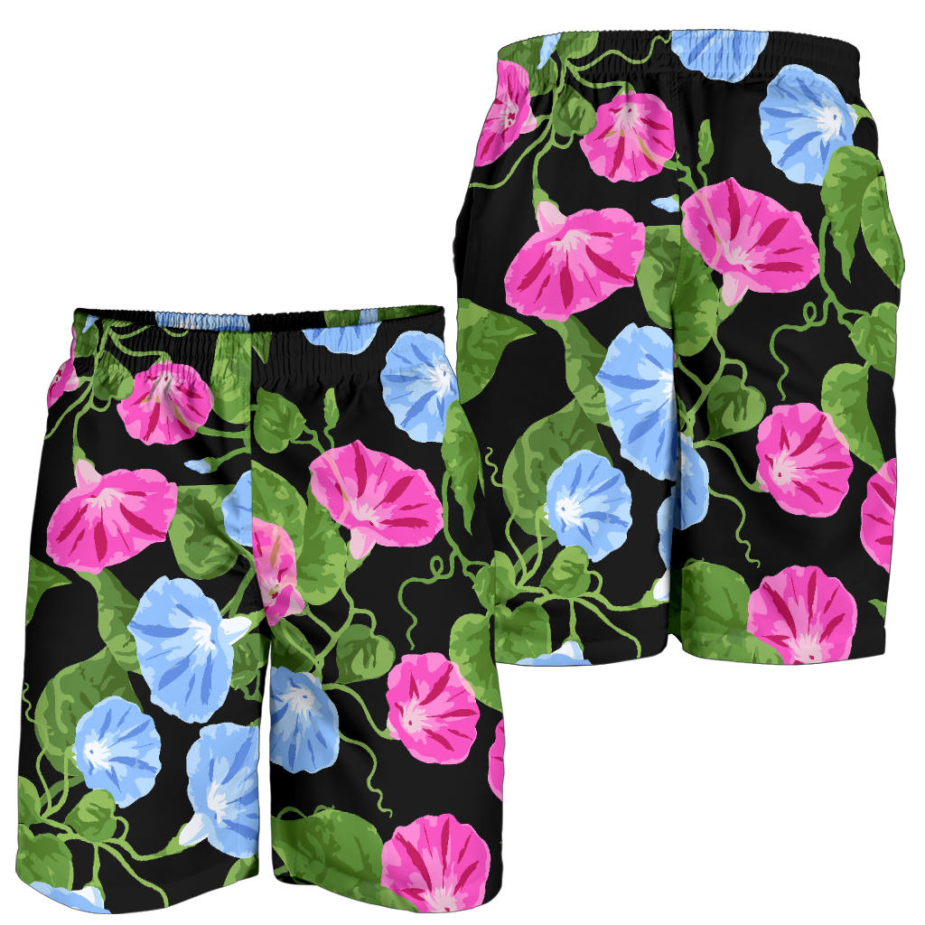 Morning Glory Pattern Print Design MG04 Mens Shorts