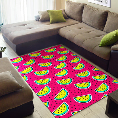 Watermelon Pattern Print Design WM04 Area Rugs