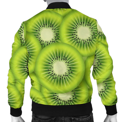 Kiwi Pattern Print Design KW01 Men Bomber Jacket