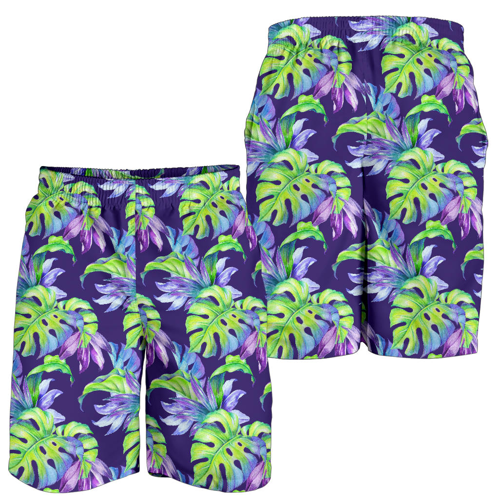 Tropical Flower Pattern Print Design TF019 Mens Shorts