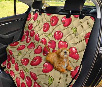 Cherry Pattern Print Design CH05 Rear Dog  Seat Cover