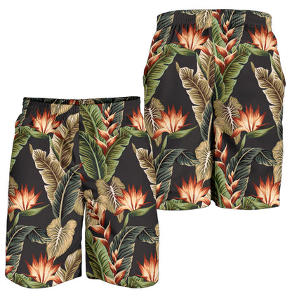 Tropical Flower Pattern Print Design TF014 Mens Shorts