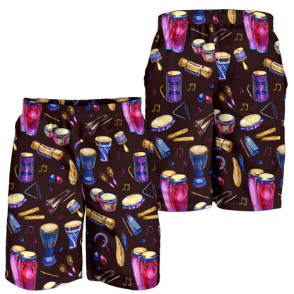 Percussion Neon Pattern Print Design 04 Mens Shorts