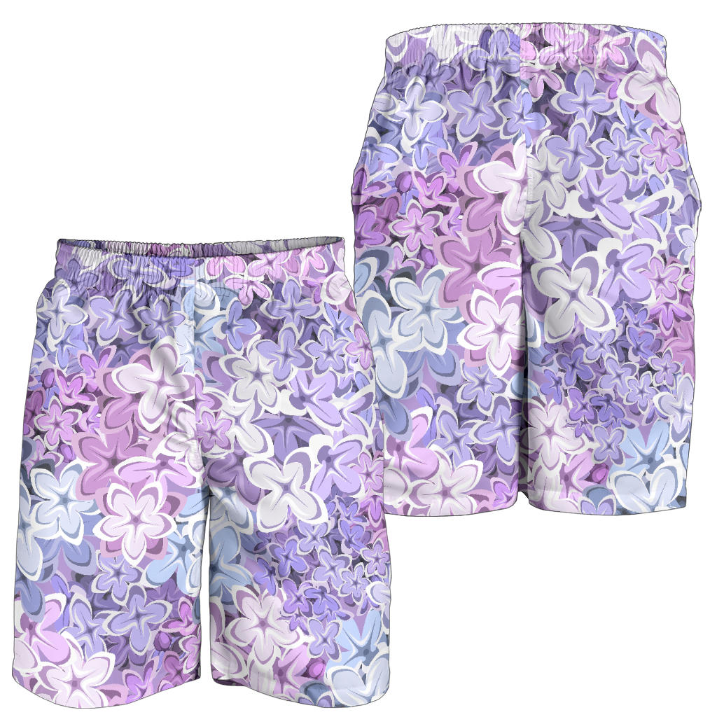 Lilac Pattern Print Design LI01 Mens Shorts