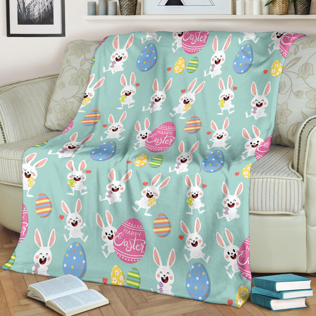 Easter Eggs Pattern Print Design RB014 Fleece Blanket
