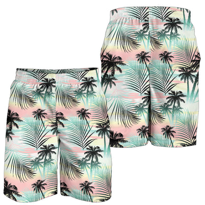 Palm Tree Pattern Print Design A03 Mens Shorts
