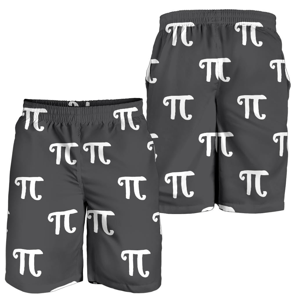 Pi Day Pattern Print Design A01 Mens Shorts