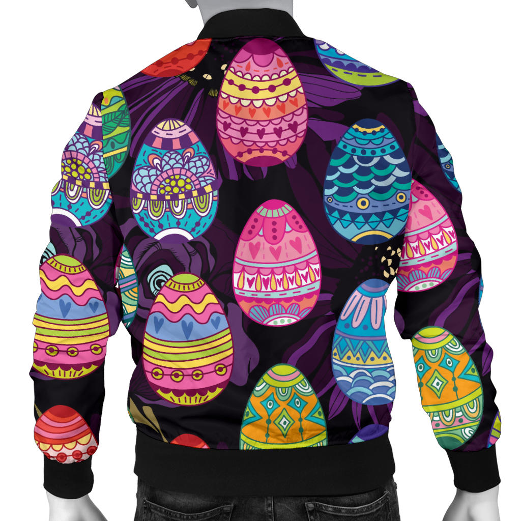 Easter Eggs Pattern Print Design RB08 Men Bomber Jacket