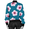 Cherry Blossom Pattern Print Design CB08 Women Bomber Jacket