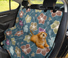 Hibiscus Pattern Print Design HB033 Rear Dog  Seat Cover