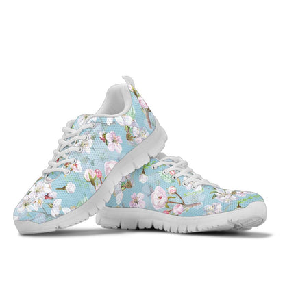 Apple blossom Pattern Print Design AB06 Sneakers White Bottom Shoes