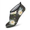 Daisy Pattern Print Design DS08 Aqua Water Shoes