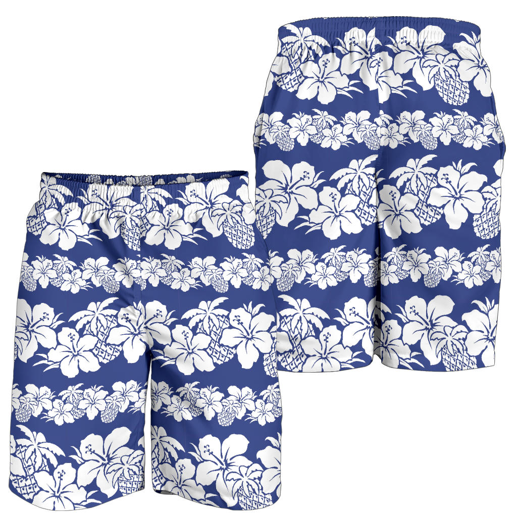 Hawaiian Themed Pattern Print Design H07 Mens Shorts