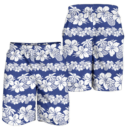 Hawaiian Themed Pattern Print Design H07 Mens Shorts