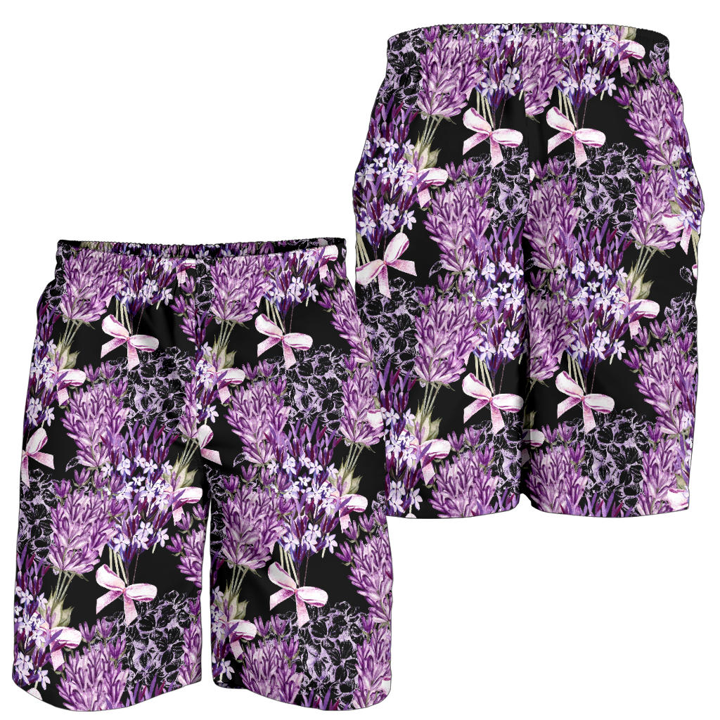 Lavender Pattern Print Design LV06 Mens Shorts