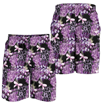 Lavender Pattern Print Design LV06 Mens Shorts