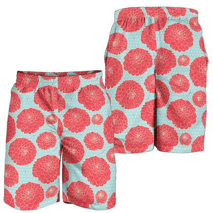 Marigold Pattern Print Design MR03 Mens Shorts