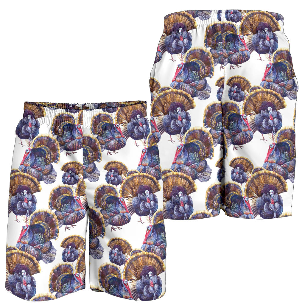 Turkey Pattern Print Design 01 Mens Shorts