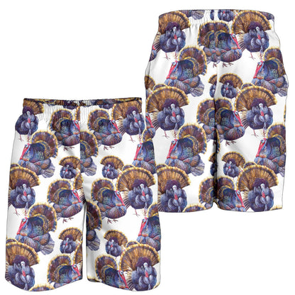 Turkey Pattern Print Design 01 Mens Shorts