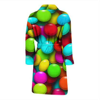 Candy Pattern Print Design CA03 Men Bathrobe
