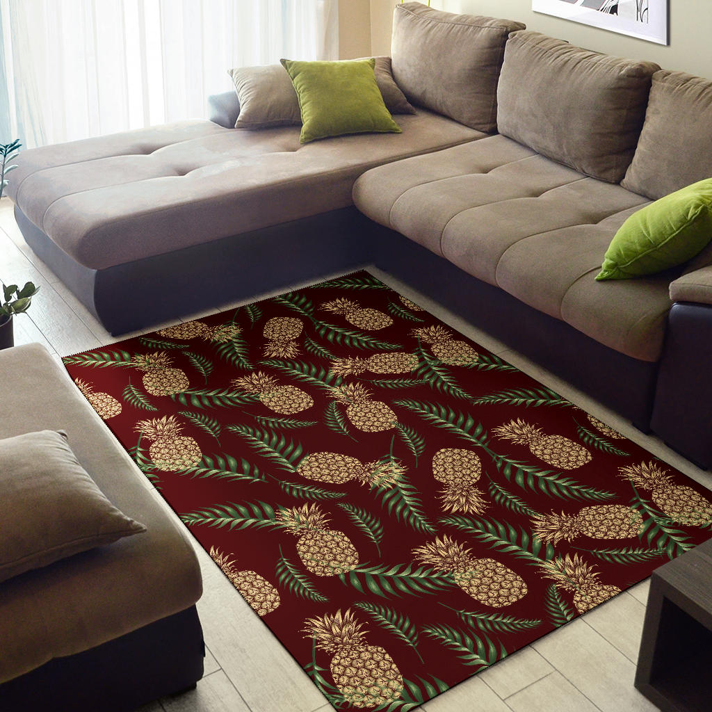 Pineapple Pattern Print Design PP013 Area Rugs