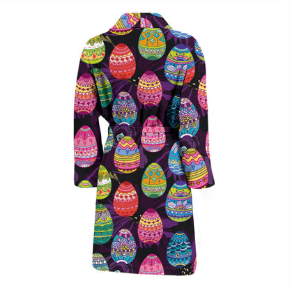 Easter Eggs Pattern Print Design RB08 Men Bathrobe