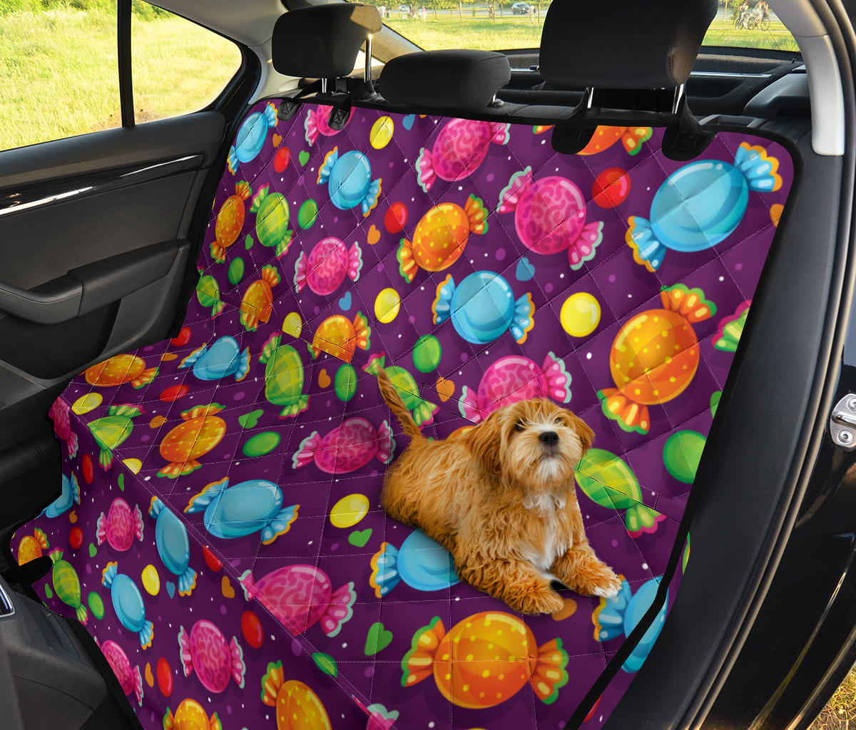 Candy Pattern Print Design CA05 Rear Dog  Seat Cover