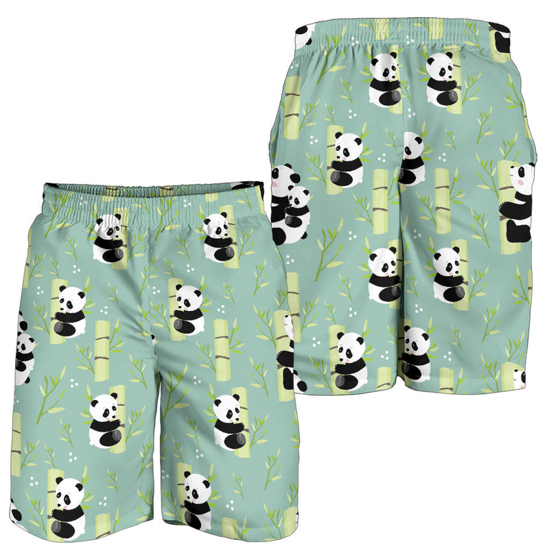 Panda Pattern Print Design A03 Mens Shorts