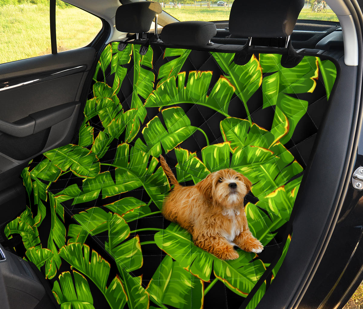Banana Leaf Pattern Print Design BL06 Rear Dog  Seat Cover