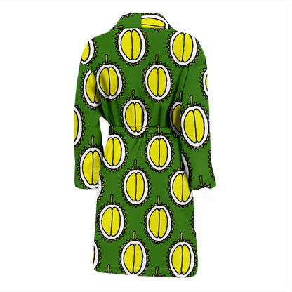 Durian Pattern Print Design DR01 Men Bathrobe