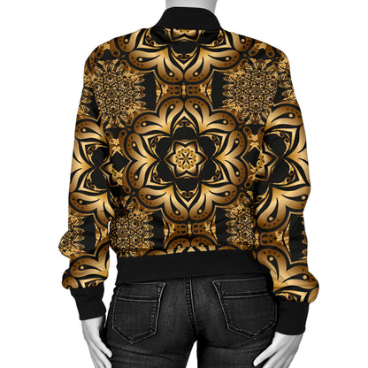 Celtic Pattern Print Design 07 Women's Bomber Jacket