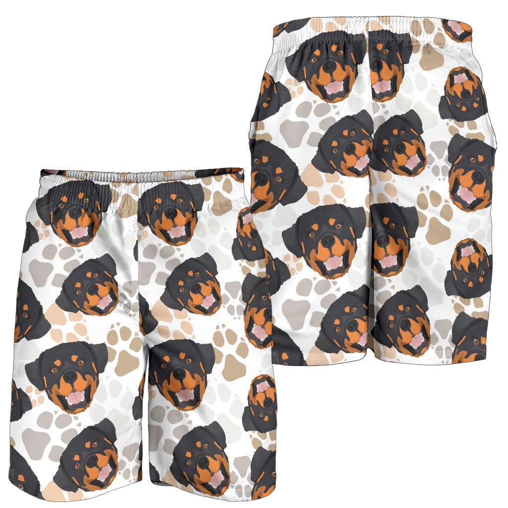 Rottweiler Pattern Print Design A03 Mens Shorts