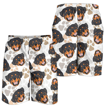 Rottweiler Pattern Print Design A03 Mens Shorts