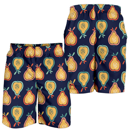 Pear Pattern Print Design PE03 Mens Shorts
