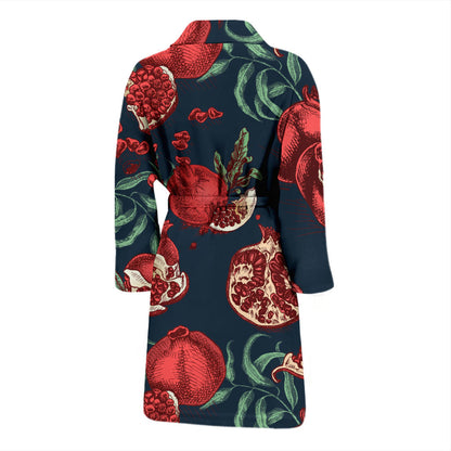 Pomegranate Pattern Print Design PG04 Men Bathrobe